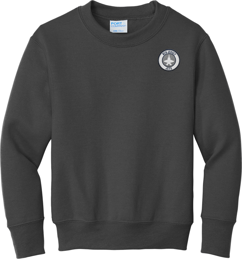 NJ Jets Youth Core Fleece Crewneck Sweatshirt