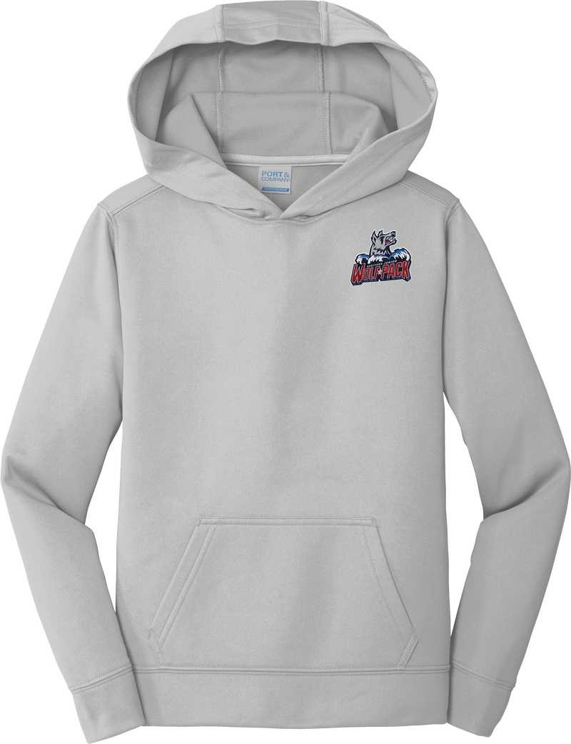 Hartford Jr. Wolfpack Youth Performance Fleece Pullover Hooded Sweatshirt