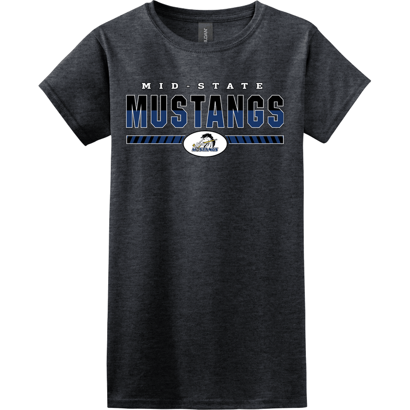 Mid-State Mustangs Softstyle Ladies' T-Shirt