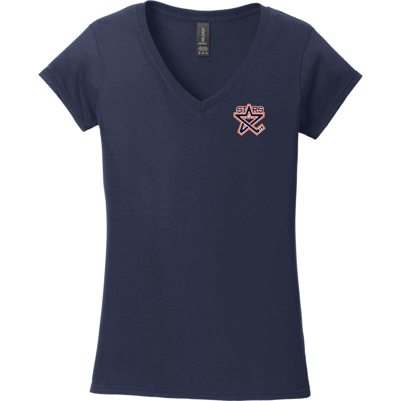 NY Stars Softstyle Ladies Fit V-Neck T-Shirt