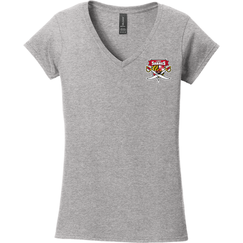 SOMD Lady Sabres Softstyle Ladies Fit V-Neck T-Shirt