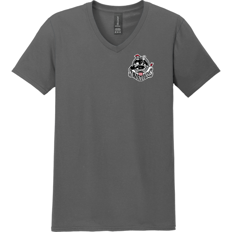 Grundy Senators Softstyle V-Neck T-Shirt