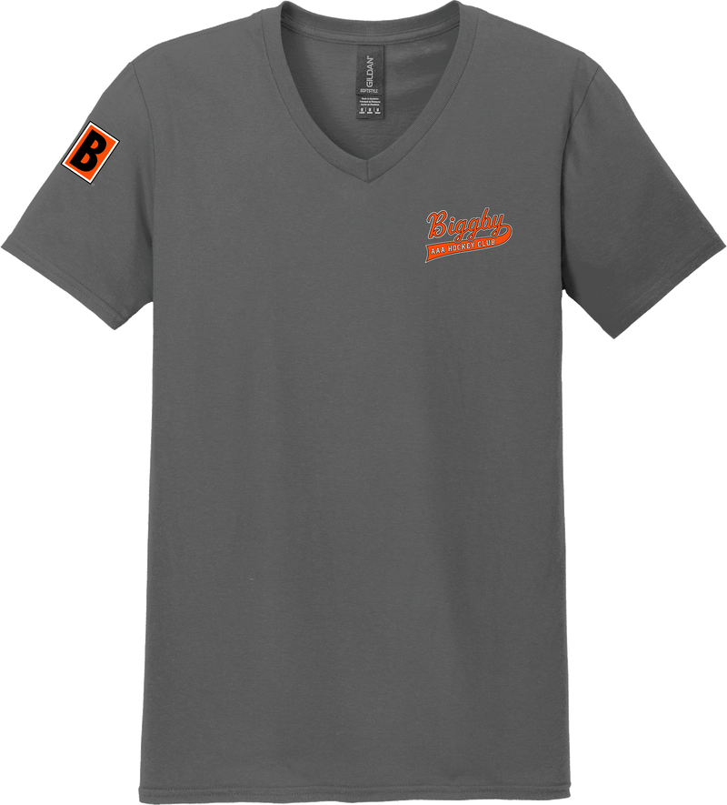 Biggby Coffee AAA Softstyle V-Neck T-Shirt