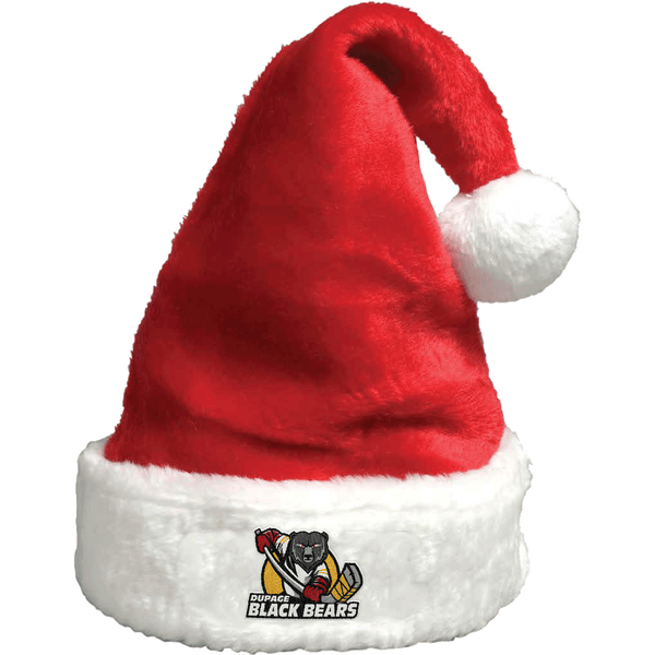 Dupage Black Bears Plush Santa Hat