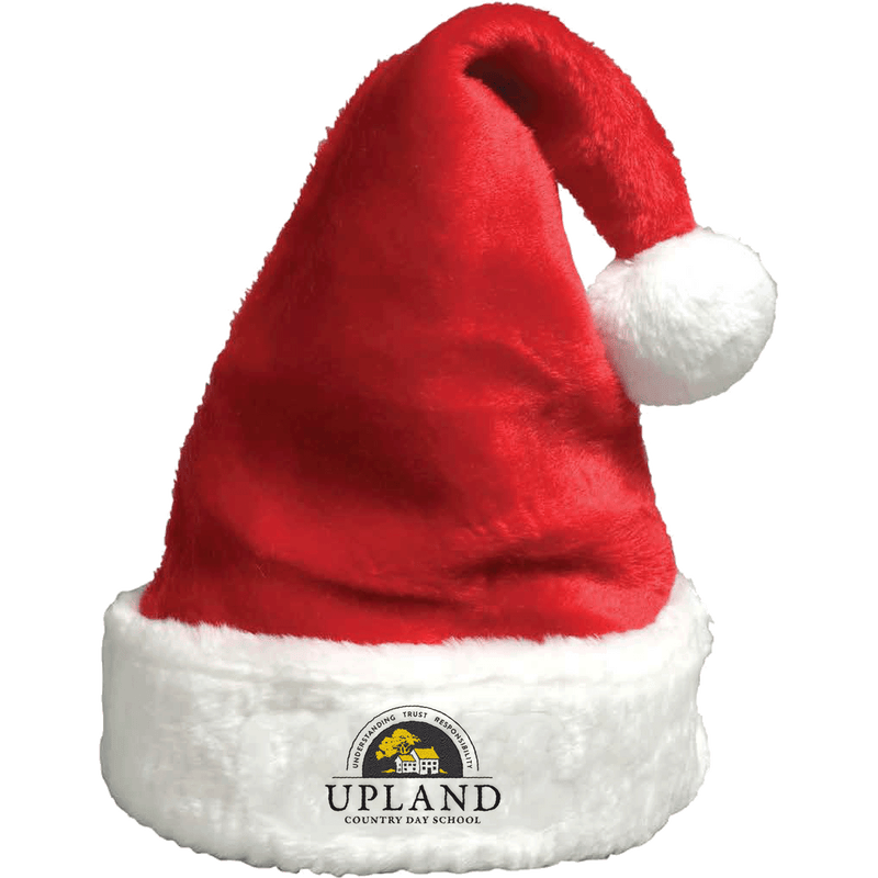 Upland Country Day School Plush Santa Hat