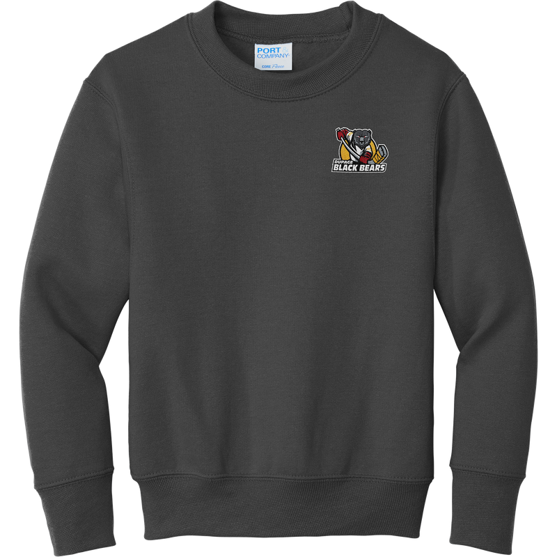 Dupage Black Bears Youth Core Fleece Crewneck Sweatshirt