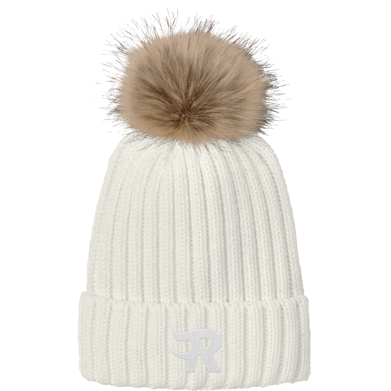 Charlotte Rush Faux Fur Pom Beanie