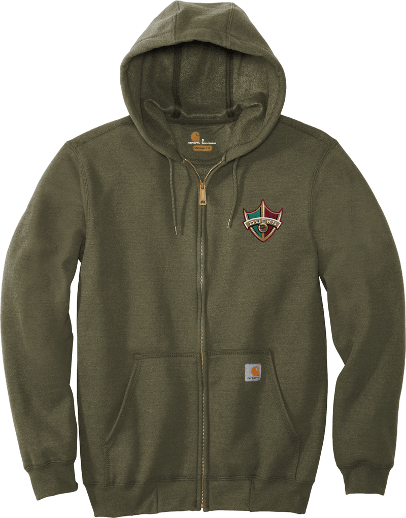 Delaware Ducks Carhartt Midweight Hooded Zip-Front Sweatshirt