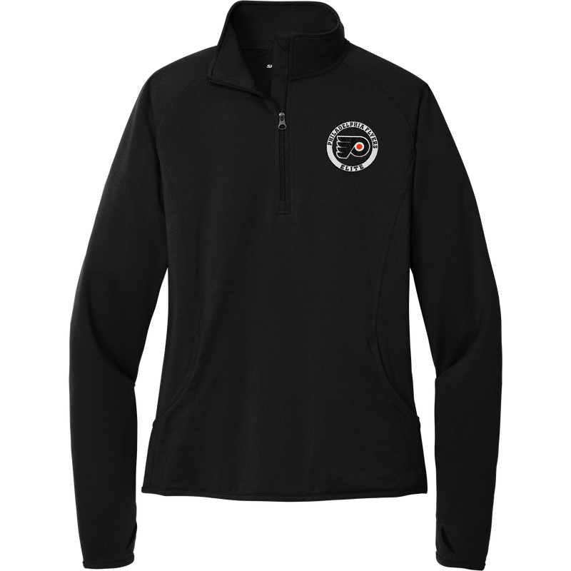 Philadelphia Flyers Elite Ladies Sport-Wick Stretch 1/4-Zip Pullover