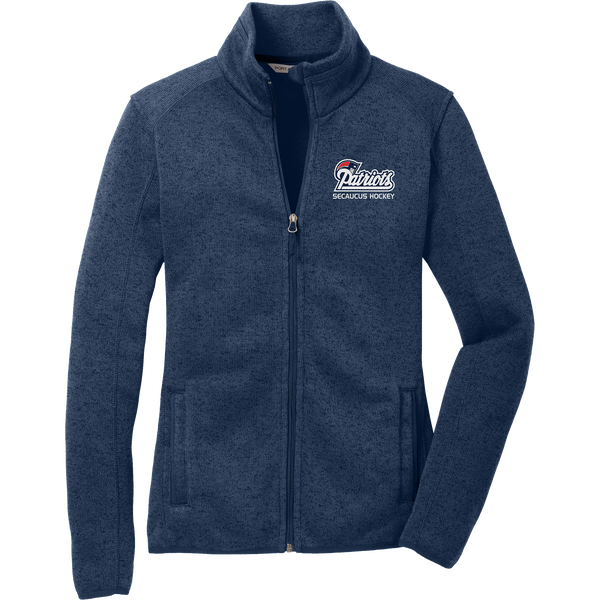 Secaucus Patriots Ladies Sweater Fleece Jacket