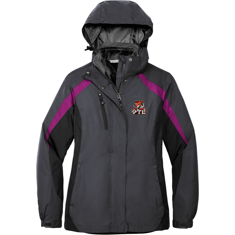 Princeton Tiger Lilies Ladies Colorblock 3-in-1 Jacket