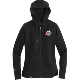 Metro Jr. Jets New Era Ladies French Terry Full-Zip Hoodie