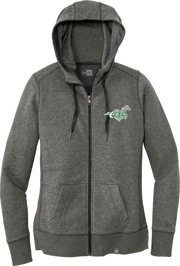 NJ Colts New Era Ladies French Terry Full-Zip Hoodie