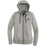 Metro Jr. Jets New Era Ladies French Terry Full-Zip Hoodie