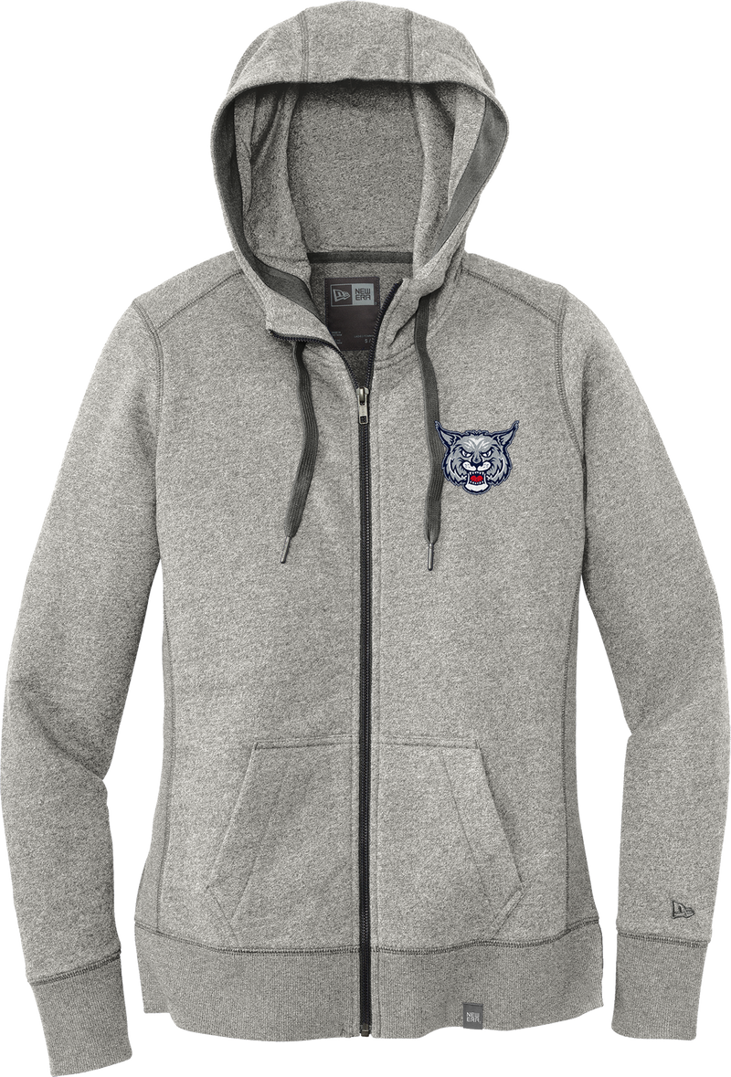 CT Bobcats New Era Ladies French Terry Full-Zip Hoodie