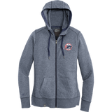 Metro Jr. Jets New Era Ladies French Terry Full-Zip Hoodie
