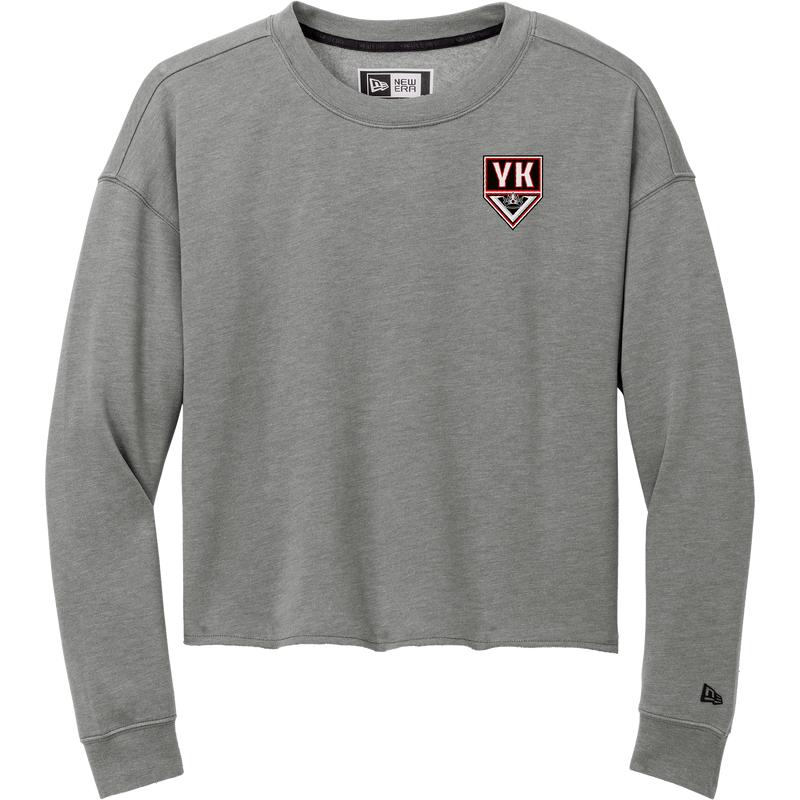 Young Kings New Era Ladies Tri-Blend Fleece Crop Crew