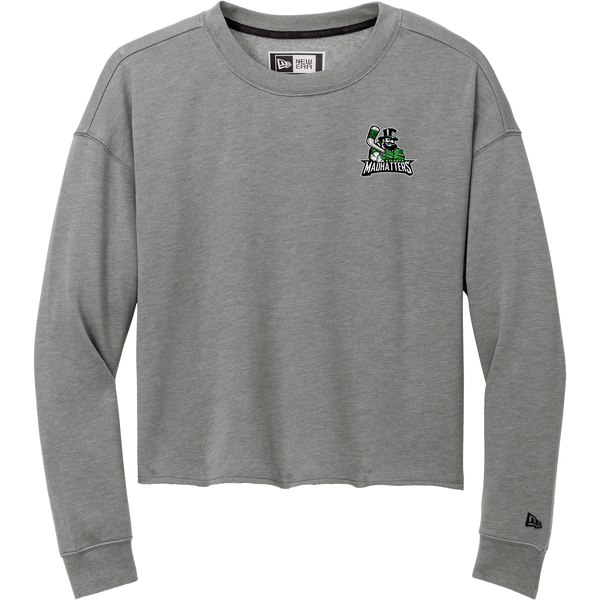 Atlanta Madhatters New Era Ladies Tri-Blend Fleece Crop Crew
