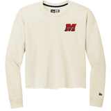 Team Maryland New Era Ladies Tri-Blend Fleece Crop Crew