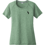 Wilmington Nighthawks Ladies PosiCharge Tri-Blend Wicking Scoop Neck Raglan Tee