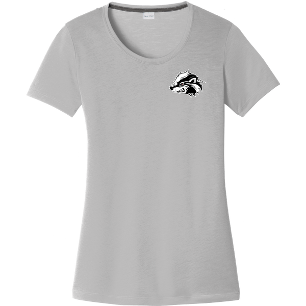 Allegheny Badgers Ladies PosiCharge Competitor Cotton Touch Scoop Neck Tee