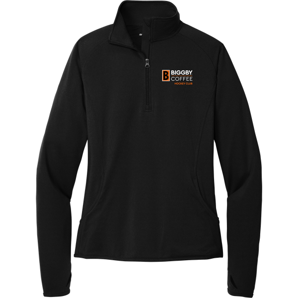 Biggby Coffee Hockey Club Ladies Sport-Wick Stretch 1/4-Zip Pullover