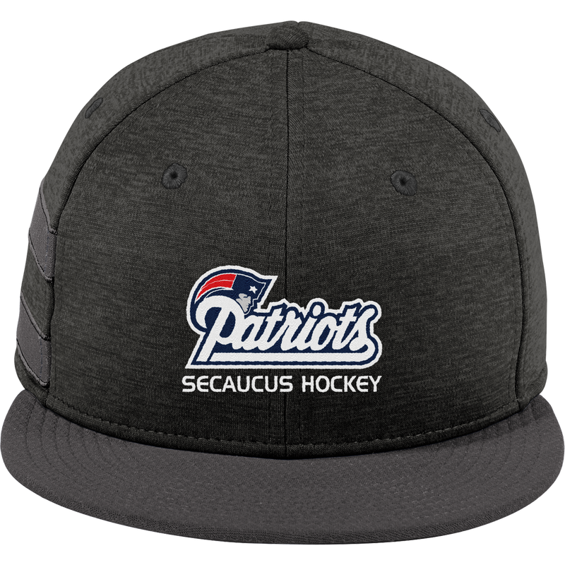 Secaucus Patriots New Era Shadow Heather Striped Flat Bill Snapback Cap