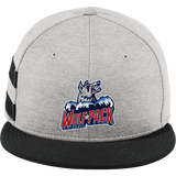 CT Wolfpack South New Era Shadow Heather Striped Flat Bill Snapback Cap