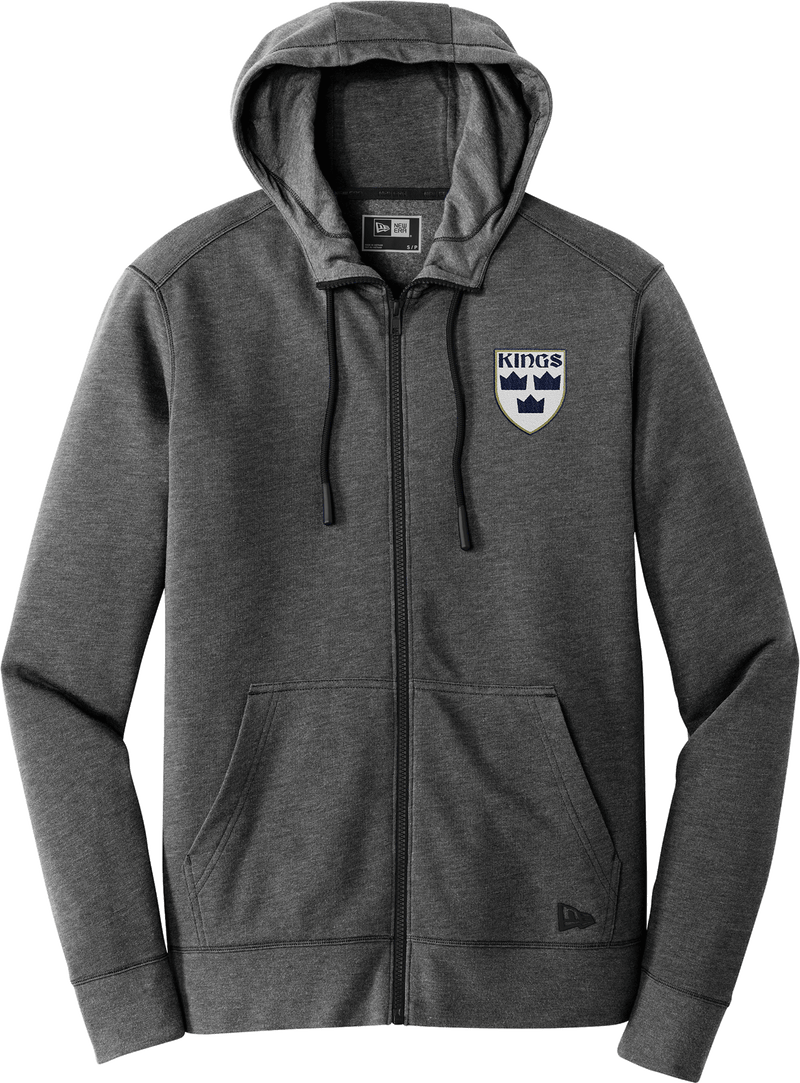 North Jersey Kings New Era Tri-Blend Fleece Full-Zip Hoodie