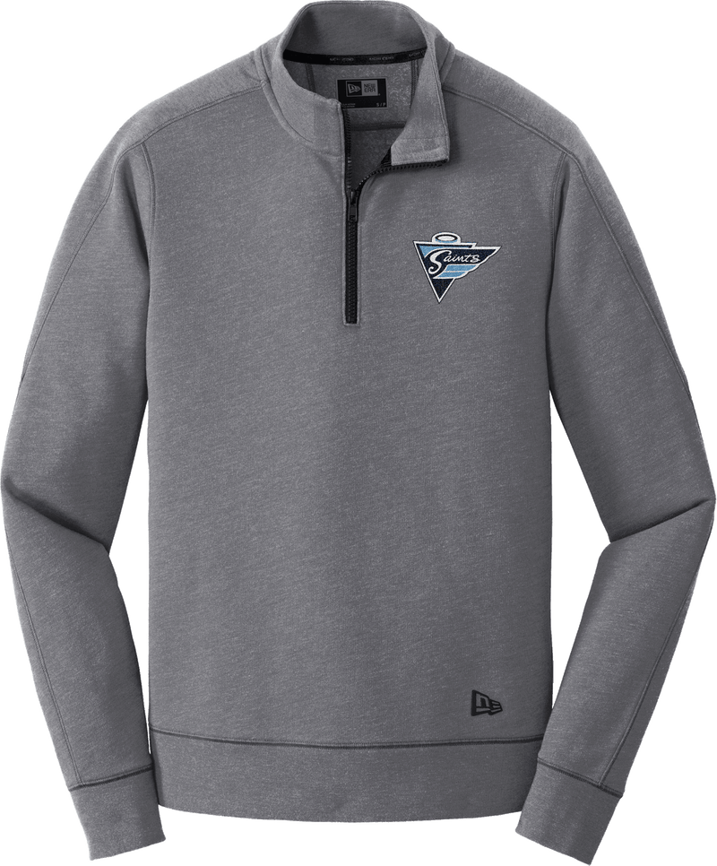 Ramapo Saints New Era Tri-Blend Fleece 1/4-Zip Pullover