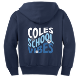 Coles Elementary Youth "Coles Vibes" Full-Zip Hooded Sweatshirt