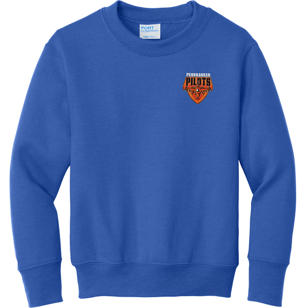 Pennsauken Pilots Youth Core Fleece Crewneck Sweatshirt