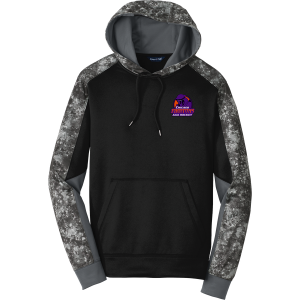 Chicago Phantoms Sport-Wick Mineral Freeze Fleece Colorblock Hooded Pullover