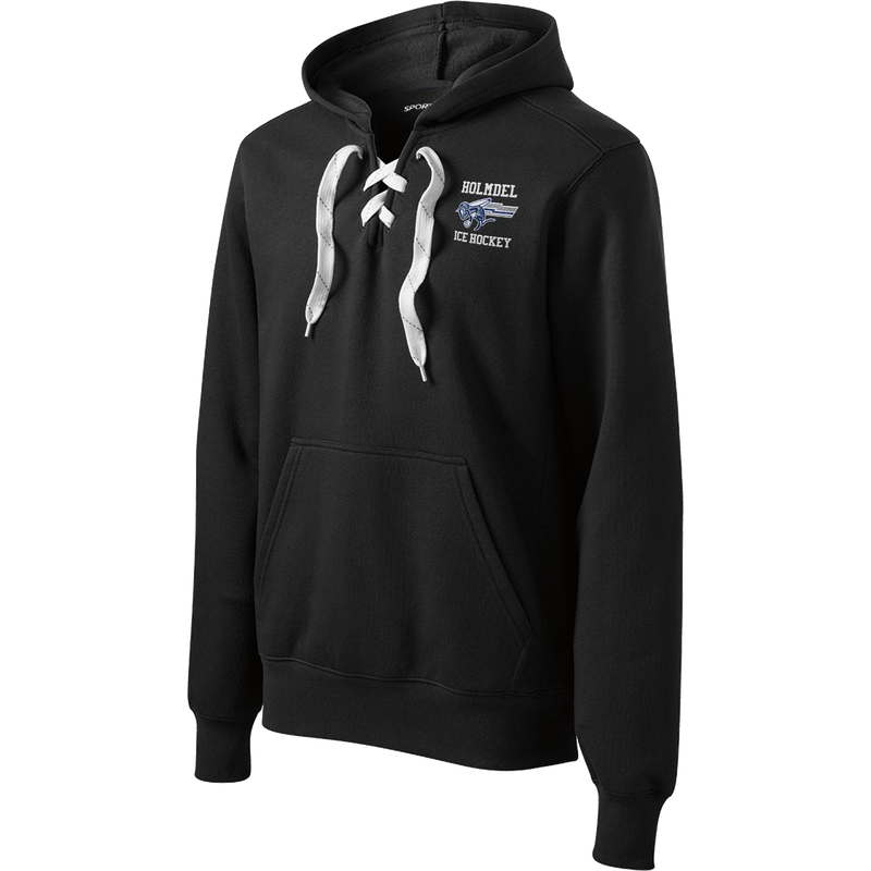 Holmdel Hockey Lace Up Pullover Hooded Sweatshirt