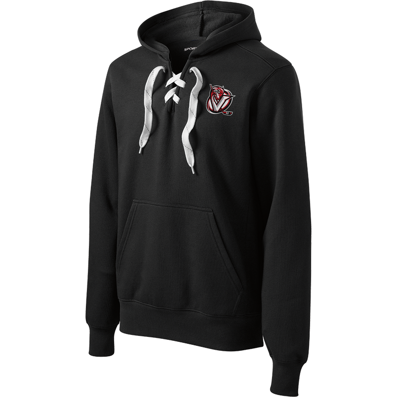 Venom Hockey Club Lace Up Pullover Hooded Sweatshirt