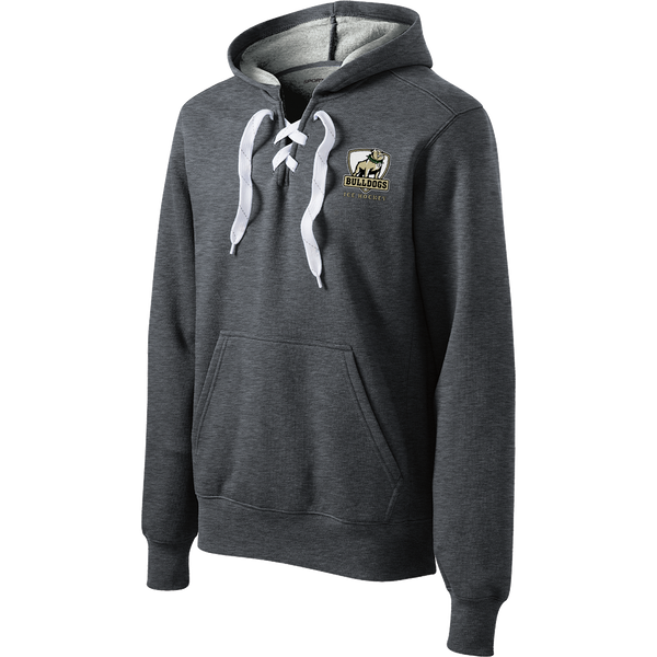 HVM Bulldogs Lace Up Pullover Hooded Sweatshirt