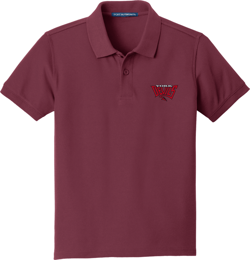 York Devils Youth Core Classic Pique Polo