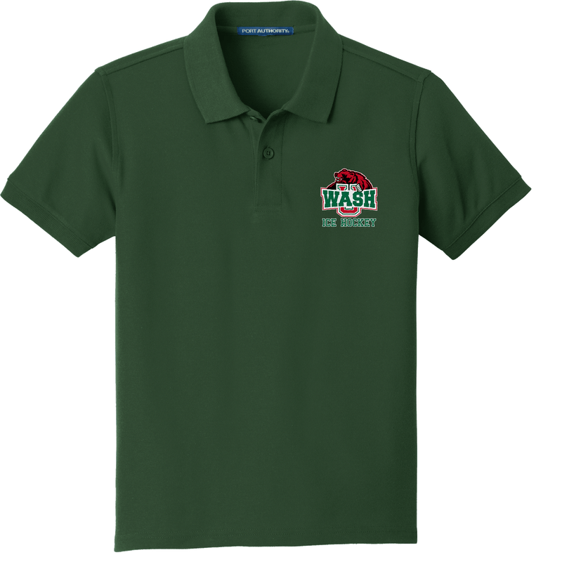 Wash U Youth Core Classic Pique Polo