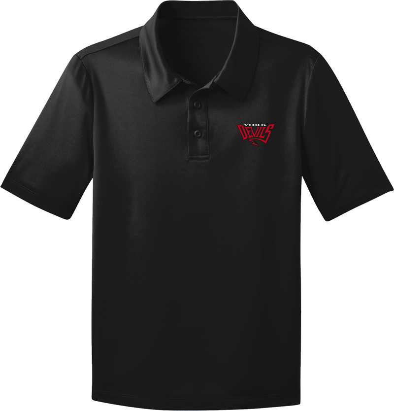 York Devils Youth Silk Touch Performance Polo