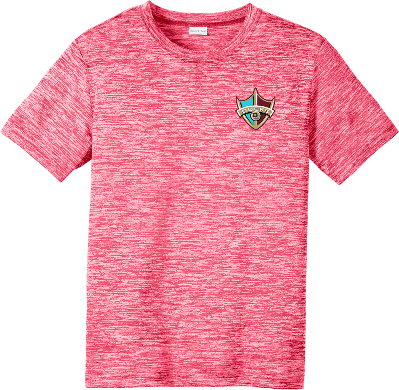 Delaware Ducks Youth PosiCharge Electric Heather Tee