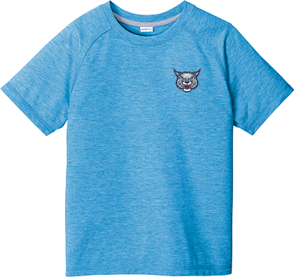 CT Bobcats Youth PosiCharge Tri-Blend Wicking Raglan Tee