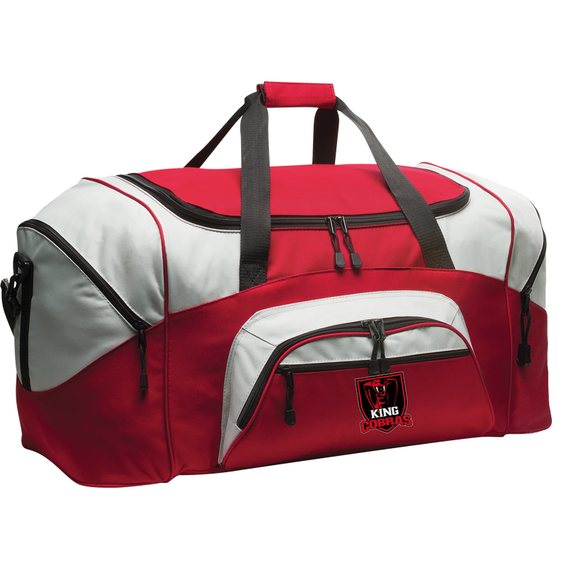 King Cobras Standard Colorblock Sport Duffel (E1288-BAG)